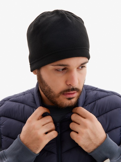 Шапка флисовая, размер L-XL, чёрная