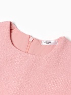 Платье нарядное для девочки MINAKU: PartyDress, с перьями, рост 128-134 см, розовое - Фото 15