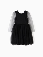 Платье нарядное детское MINAKU: PartyDress, чёрное, рост 134 см - Фото 11