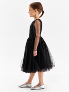 Платье нарядное детское MINAKU: PartyDress, чёрное, рост 134 см - Фото 5