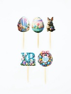 Набор для украшения кулича на Пасху «Зайки», 12×16×1 см 10739151