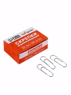 Скрепки 22 мм оцинкованные в картонной коробке 100 штук - Фото 2