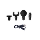 Массажёр для тела Hoco HP50, перкуссионный, 4 режима, 4 насадки, 3200 об/мин, чёрный - Фото 6