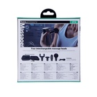 Массажёр для тела Hoco HP50, перкуссионный, 4 режима, 4 насадки, 3200 об/мин, чёрный - Фото 10