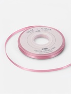 Лента атласная TEIRA, двухсторонняя, 6 мм, 25±1 м, розовая №158 - Фото 4