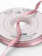 Лента атласная TEIRA, двухсторонняя, 6 мм, 25±1 м, розовая №164 - Фото 3