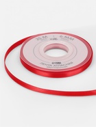 Лента атласная TEIRA, двухсторонняя, 6 мм, 25±1 м, красная №0250 - Фото 4