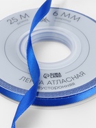 Лента атласная TEIRA, двухсторонняя, 6 мм, 25±1 м, синяя №0329 - Фото 3