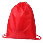Мешок для обуви Calligrata на шнурке, однотонный, размер 42×0.5×34 см, красный - Фото 5