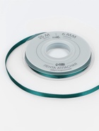 Лента атласная TEIRA, двухсторонняя, 6 мм, 25±1 м, зелёная №0589 - Фото 4