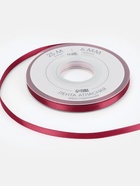 Лента атласная TEIRA, двухсторонняя, 6 мм, 25±1 м, бордовая №0789 - Фото 4