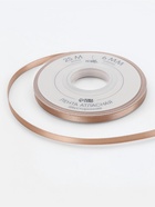 Лента атласная TEIRA, двухсторонняя, 6 мм, 25±1 м, бежевая №812 - Фото 4