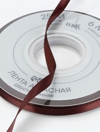 Лента атласная TEIRA, двухсторонняя, 6 мм, 25±1 м, коричневая №0850 - Фото 3