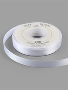 Лента атласная TEIRA, двухсторонняя, 15 мм, 25±1 м, белая №0029 - Фото 4
