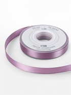 Лента атласная TEIRA, двухсторонняя, 15 мм, 25±1 м, сиреневая №0434 - Фото 4