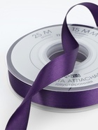 Лента атласная TEIRA, двухсторонняя, 15 мм, 25±1 м, фиолетовая №476 - Фото 1