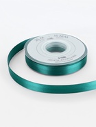 Лента атласная TEIRA, двухсторонняя, 15 мм, 25±1 м, зелёная №0589 - Фото 4