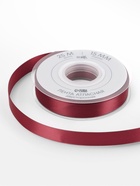 Лента атласная TEIRA, двухсторонняя, 15 мм, 25±1 м, бордовая №0789 - Фото 4