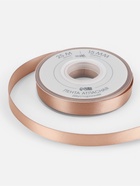 Лента атласная TEIRA, двухсторонняя, 15 мм, 25±1 м, бежевая №812 - Фото 2