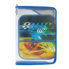 Папка для труда А4 молния вокруг откидная планка, пластик "Красное авто" - Фото 1