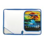 Папка для труда А4 молния вокруг откидная планка, пластик "Красное авто" - Фото 2