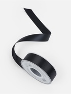 Лента атласная TEIRA, двухсторонняя, 25 мм, 25±1 м, чёрная №0030 - Фото 1