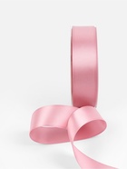 Лента атласная TEIRA, двухсторонняя, 25 мм, 25±1 м, розовая №158 - Фото 4