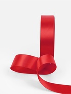 Лента атласная TEIRA, двухсторонняя, 25 мм, 25±1 м, красная №0250 - Фото 4