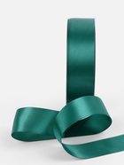 Лента атласная TEIRA, двухсторонняя, 25 мм, 25±1 м, зелёная №0589 - Фото 4