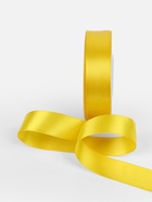 Лента атласная TEIRA, двухсторонняя, 25 мм, 25±1 м, жёлтая №0645 - Фото 4