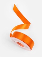 Лента атласная TEIRA, двухсторонняя, 25 мм, 25±1 м, оранжевая №751 - Фото 3