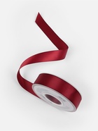 Лента атласная TEIRA, двухсторонняя, 25 мм, 25±1 м, бордовая №0789 - Фото 3