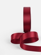 Лента атласная TEIRA, двухсторонняя, 25 мм, 25±1 м, бордовая №0789 - Фото 4