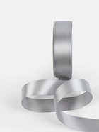 Лента атласная TEIRA, двухсторонняя, 25 мм, 25±1 м, цвет серебряный №837 - Фото 2