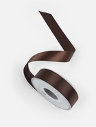 Лента атласная TEIRA, двухсторонняя, 25 мм, 25±1 м, коричневая №0850 - Фото 1