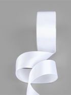 Лента атласная TEIRA, двухсторонняя, 38 мм, 25±1 м, белая №0029 - Фото 4