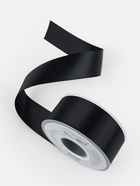 Лента атласная TEIRA, двухсторонняя, 38 мм, 25±1 м, чёрная №0030 - Фото 1