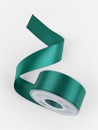 Лента атласная TEIRA, двухсторонняя, 38 мм, 25±1 м, зелёная №0589 - Фото 3