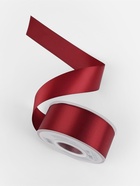 Лента атласная TEIRA, двухсторонняя, 38 мм, 25±1 м, бордовая №0789 - Фото 3