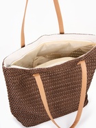 Сумка пляжная на молнии, на подкладке, 47×14×35 см, однотонная, коричневая - Фото 7