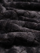 Плед «Этель» Zig-zag, 150×200 см, корал-флис, тёмно-серый - Фото 5