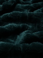 Плед «Этель» Zig-zag, 200×220 см,100% п/э, корал-флис, изумрудный - Фото 5