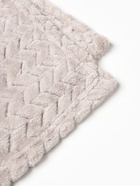 Плед «Этель» Zig-zag, 200×220 см,100% п/э, корал-флис, светло-серый - Фото 6