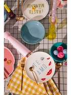 Тарелки SL Home «Уроки испанского: Amor - Te amo», d=22 см, набор 2 шт., фарфор, белые, розовые - Фото 9