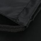 Мешок для обуви 420×340 мм, Calligrata «Стандарт», (мягкий полиэстер, плотность 210 D), чёрный - Фото 4