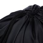 Мешок для обуви 420×340 мм, Calligrata «Стандарт», (мягкий полиэстер, плотность 210 D), чёрный - Фото 5