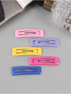 Заколки для волос «Милен», набор 5 шт., колор, 5 см, МИКС - Фото 2