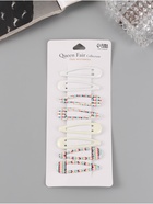 Заколки для волос QF «Флора», набор 8 шт., орнамент, 5 см, МИКС - Фото 3