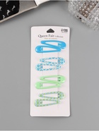 Заколки для волос QF «Флора», набор 8 шт., цветы узоры, 5 см, МИКС - Фото 2