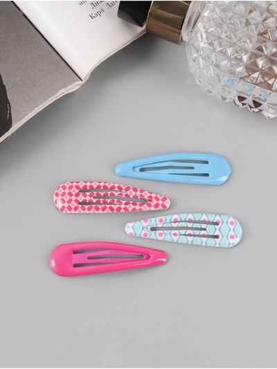 Заколки для волос QF «Флора», набор 8 шт., весна, 5 см, МИКС